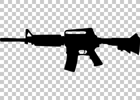 自动火器武器突击步枪,ar,15枪的png剪贴画角度,ak47,机枪,黑色