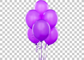 气球金派对生日五彩纸屑,紫色气球的png剪贴画紫色,紫色,婚礼,气