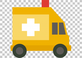 救护车卡通,线路,车辆,面积,正方形,营救,黄色,急救,计算机图形学