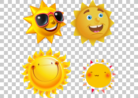 太阳符号,黄色,笑脸,表情,符号,太阳,微笑,卡通