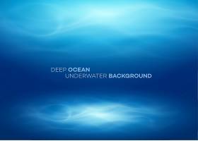 蓝色的深水和大海抽象的自然背景_13204850