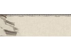 中式建筑墙中国风横幅背景