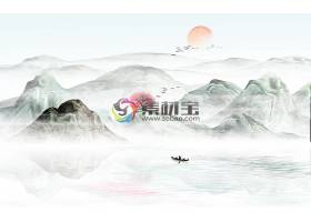 中国风山水花鸟装饰画