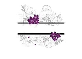紫色花卉移门图案