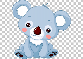 Baby Koala Bear,蓝熊PNG剪贴画蓝色,儿童,哺乳动物,动物,carnivo
