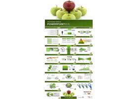 蘋果綠色食品ppt模板