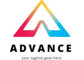 Advance_A_Letter_Logo_Template02