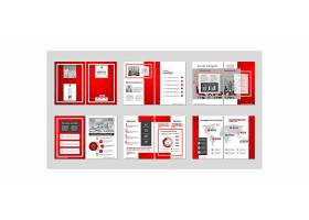 红色商务通用宣传画册模板设计