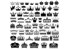 简洁欧式皇冠装饰元素设计