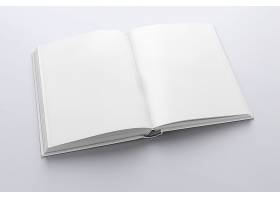 純白的筆記本畫冊LOGO展示樣機