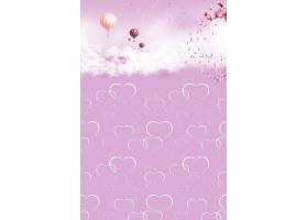 粉色浪漫樱花季海报设计素材