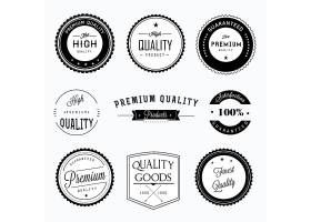 单色时尚简洁的商品标签徽章图标LOGO设计