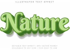 绿色立体主题英文标题字体样式设计