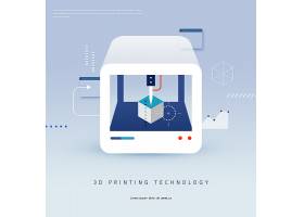 3D打印技术主题工业海报设计