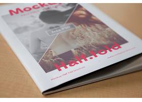 时尚简洁印刷品公司企业画册杂志展示样机素材