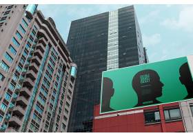 户外街景广告牌广告展示智能样机