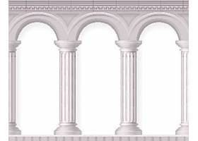 欧式柱子建筑矢量