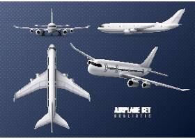 高档创意飞机海报飞机模型设计素材线上网页设计