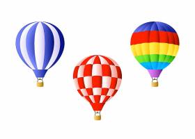 高清矢量图天空氢气球热气球设计元素海报素材