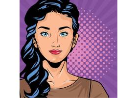 黑发女性人物网页插画设计