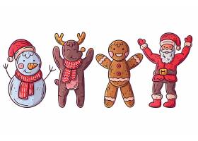 可爱卡通圣诞节角色形象插画设计