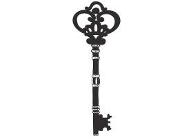 宝箱钥匙主题装饰图案设计