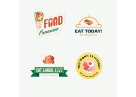 带有世界食品日概念设计的餐厅标志和品牌水_10119725