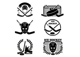 冰球会徽和标志套装_11053602