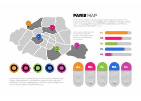 巴黎平面地圖信息圖表模板_12059512