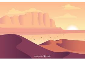 平面设计中的沙漠景观背景_5580100