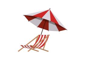 夏季条纹海滩伞_4739902