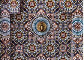 精美瓦片工作在摩洛哥的鳥瞰圖_15915625