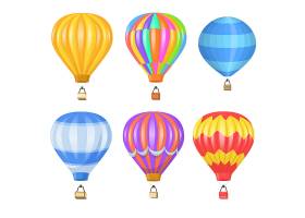 明亮的五颜六色的气球平面套_13146172