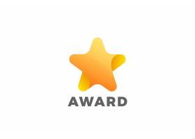 星标志几何设计最喜欢的赢家奖标识_14240996