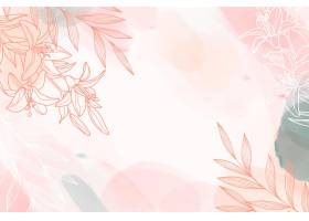 手绘水彩花卉背景_15856093