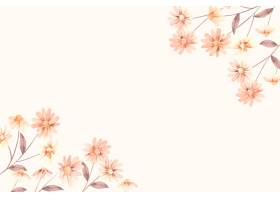 手绘水彩花卉背景_15591472