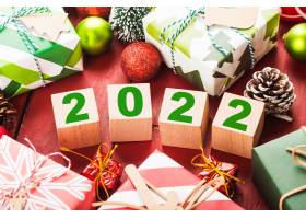 快乐新年2022圣诞2022圣诞礼物摆放在节日气_18922459