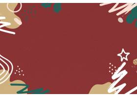 现代节日圣诞贺词红色纹理背景设计空间