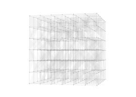 抽象背景低多边形立方体设计
