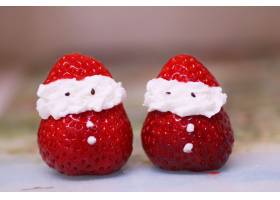 圣诞老人的草莓,草莓,草莓,圣诞节,面,可爱,背景,红,食品,水果,89