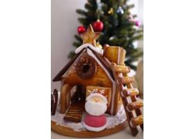 圣诞老人的房子,糖果,曲奇饼,手工制造,圣诞老人,圣诞老人的,家,