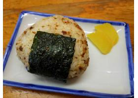饭团饭团,饭团,Omusubi,鲣鱼的饭团,鲣,萝卜,萝卜,晚餐,日本,日本