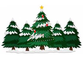 冬季圣诞主题与圣诞树_6409360