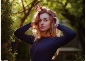 人,Ilya Varivchenko,美女,模特,金发,在户外的女人,景深,看着别
