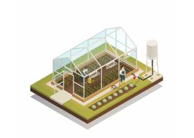 温室设施灌溉等距组成图