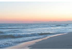 粉彩色调,海滨,水平线,沙滩,海岸,波,清晨的阳光,斜阳,友好,14277