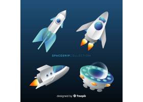 平面设计的未来宇宙飞船系列