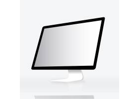 电脑屏幕桌面电脑技术图标矢量概念